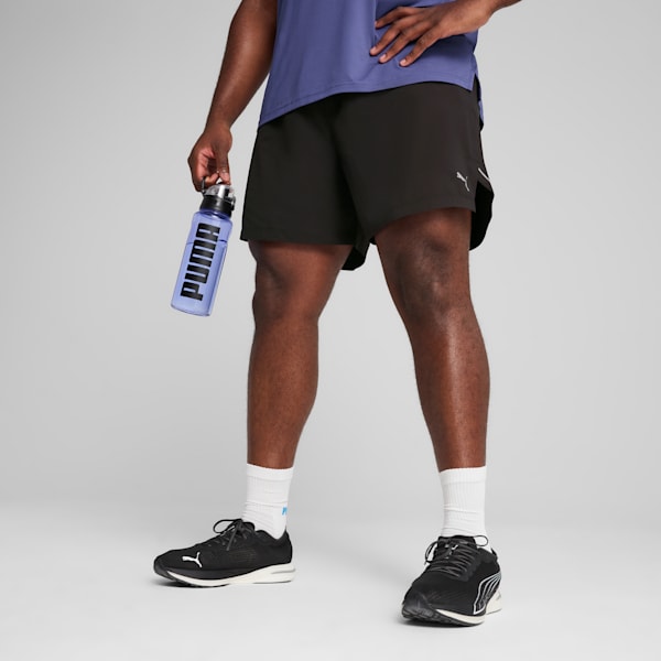 Short 5 po Everyday Running ULTRAWEAVE Homme, PUMA Black-Glowing Red, extralarge